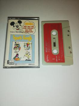 Sport Goofy Hallo, hier sind wir, eure Freunde aus dem Disneyland Grau mit Roten Aufkleber 0656.520 Disneyland